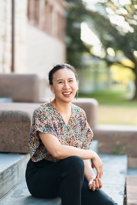 Celeste Ng photographed by Nicole Loeb. 