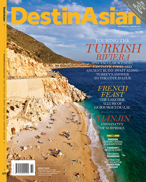 Magazine Cover photo of the Turkish Riviera for DestinAsian by Indonesia-based travel photographer Martin Westlake.