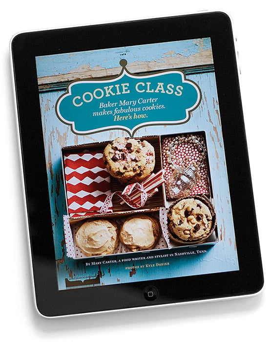 Photo of Mary Carter's baked cookies for the Relish iOS app by Nashville-based food/drink photographer Kyle Dreier.