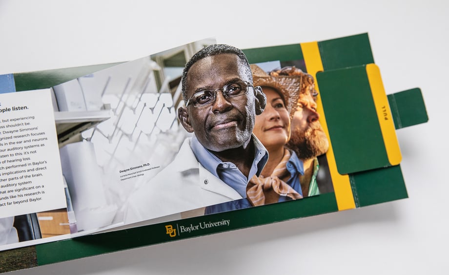 Photos of Baylor University's professors taken by Dallas-based Tadd Myers for their brochure. 
