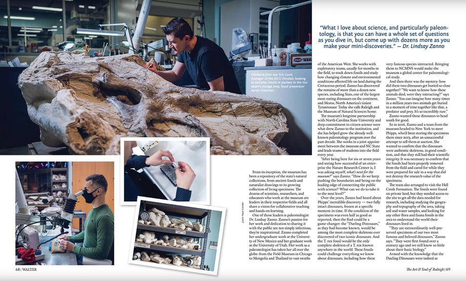 Raleigh-based Justin Case Kondor shot several photographs for a Walter Magazine feature on archaeology in 2021. This photo shows the archaeologists at work. 