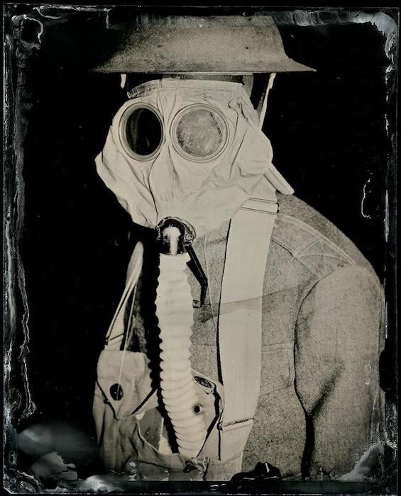 Gas mask from WWI 