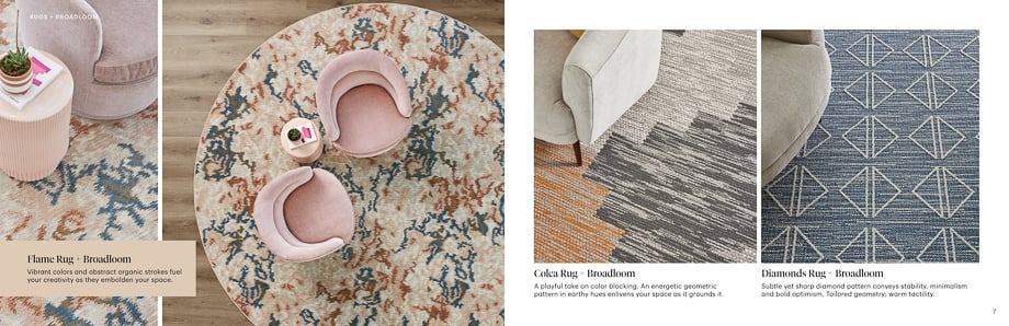 West Elm and Shaw Contract broadloom designs shot by Wedig and Laxton. 