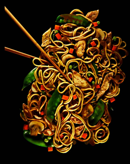 Chicken and noodle dish