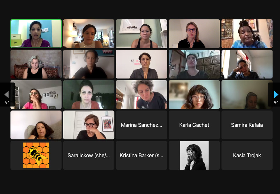 Screenshot from the Women Photograph Virtual Workshop 2022.