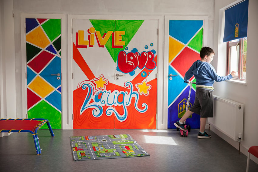 Galway Autism Partnership, GAP House, autism spectrum disorder, live laugh love, child, colorful room, learning, colin mcguire, ireland, galway, wonderful machine photographer