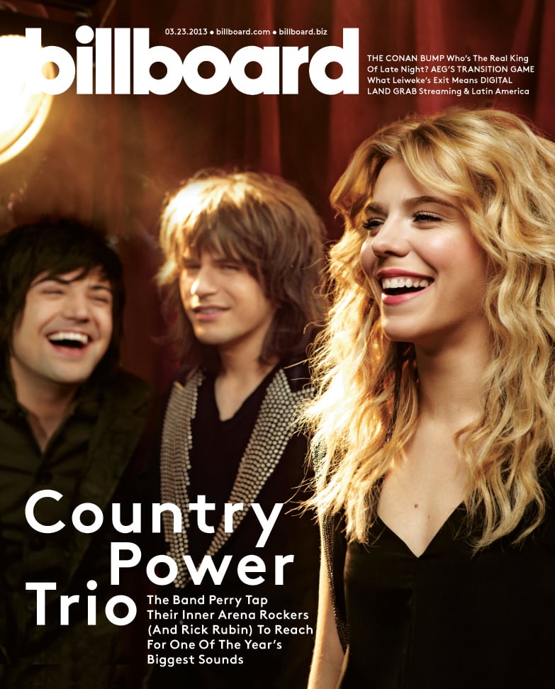 Tearsheet of The Band Perry for Billboard Magazine.