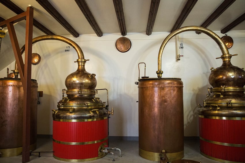 An absinthe distillery shot by photographer Lou Bopp.