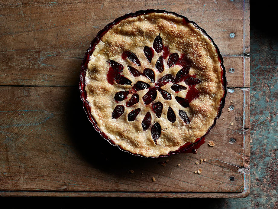 Blackberry pie photographed by Dick Patrick