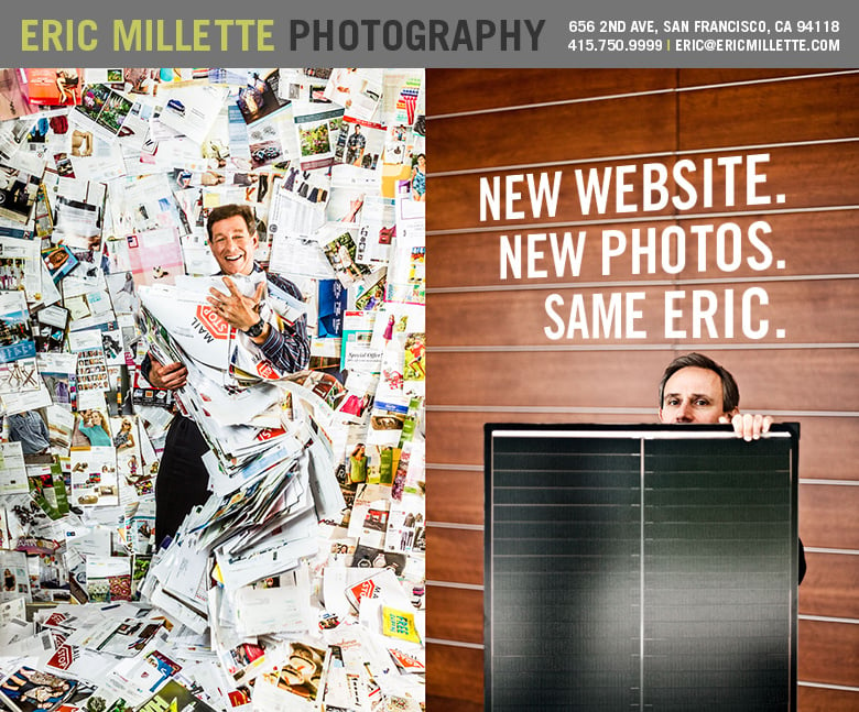 Photographer Eric Millette's new emailer