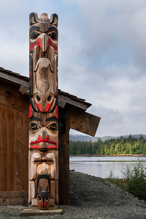 Totem pole photographed by Fernando Decillis for Smithsonian Magazine.