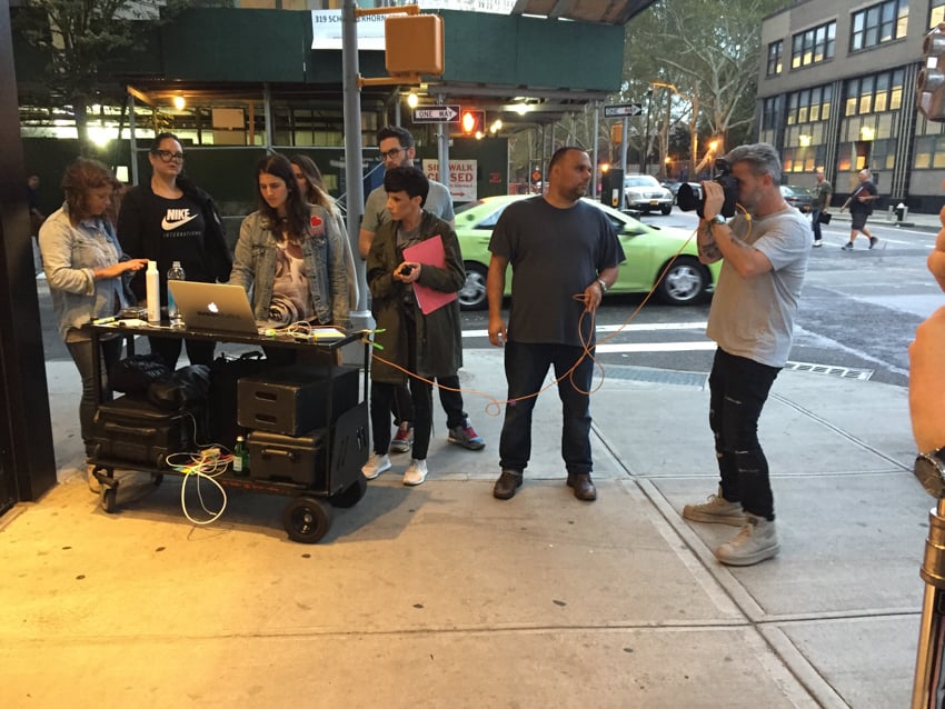 EVEN hotels shoot production crew on the streets of New York City