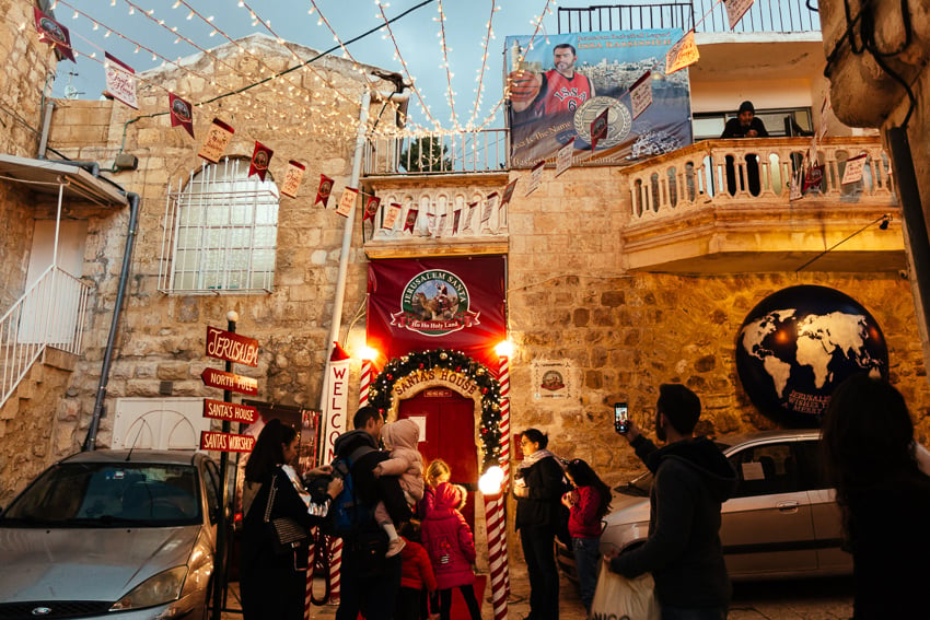 portrait of Santa Issa Kassissieh in Jerusalem by photographer David Vaaknin for the Washington Post