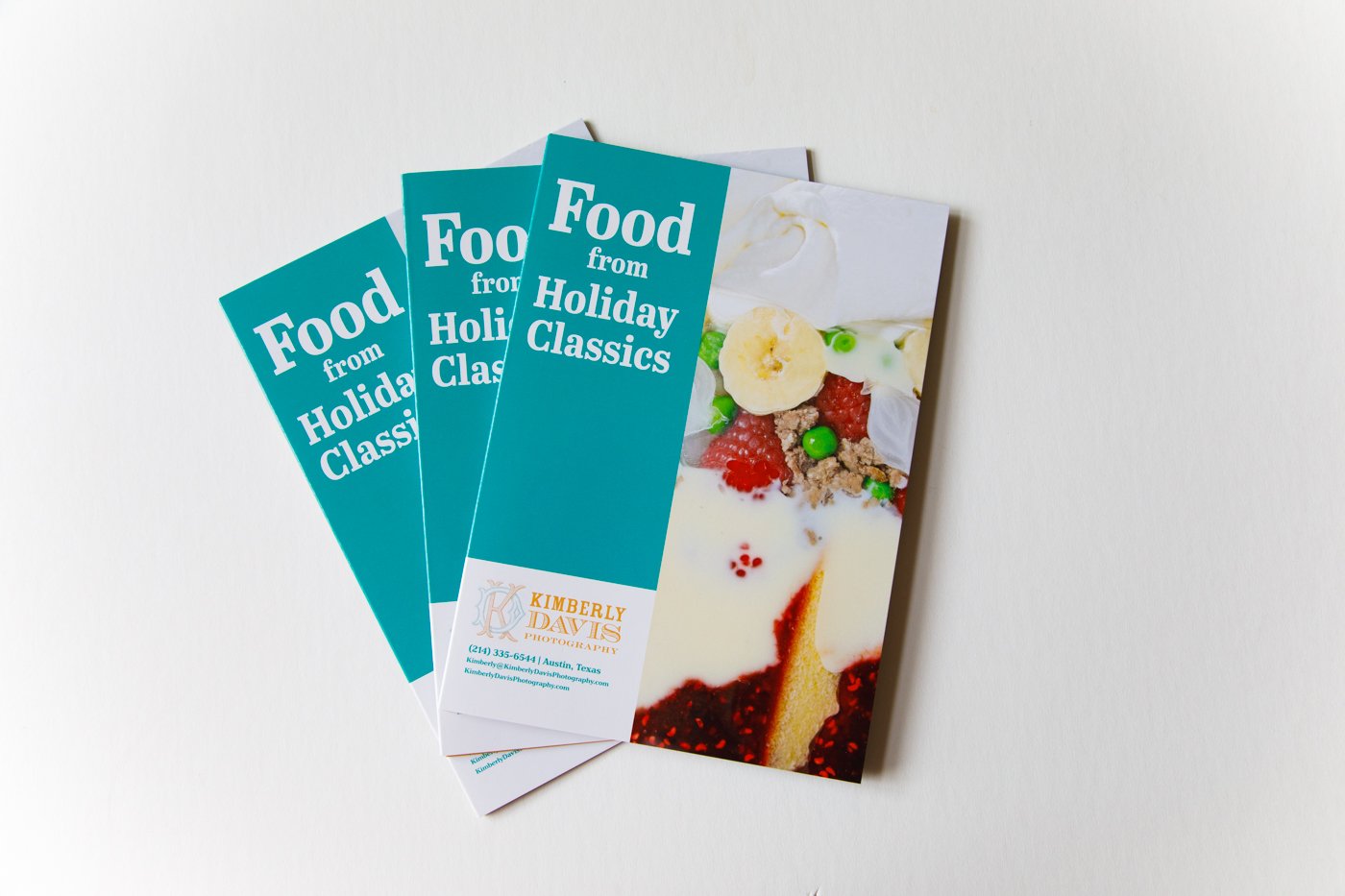 Books entitled "Food from Holiday Classics" by Kimberly Davis