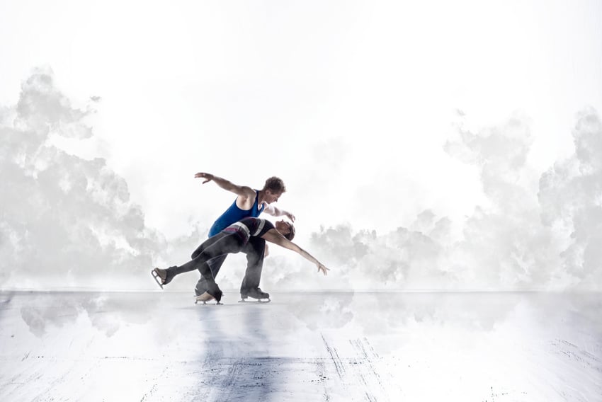 Photograph of ice skaters for Disney on Ice photographed by Geo Rittenmyer.