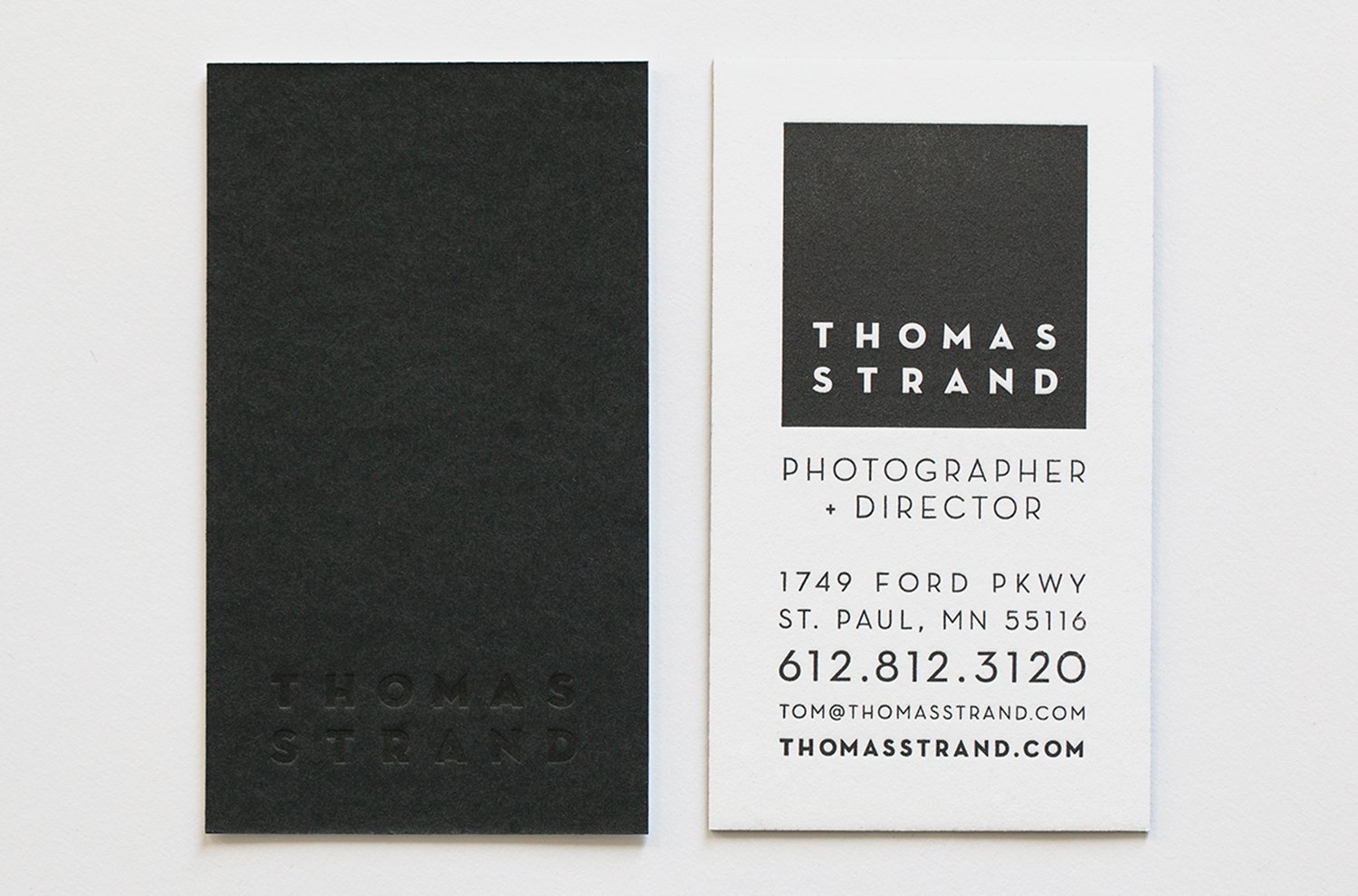 The Thomas Strand Brand business cards 2.