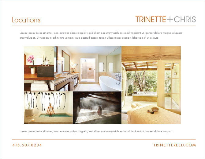 Trinette+Chris's treatment locations page.