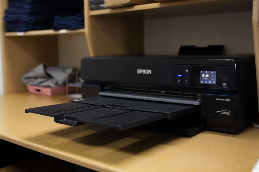 Black Epson Surecolor P800 printer at Wonderful Machine 