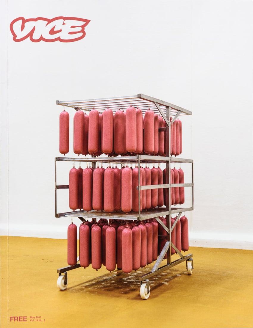 In this image, sausages are suspended, purposefully hung to undergo the drying process. Photo by Alastair Philip Wiper. 