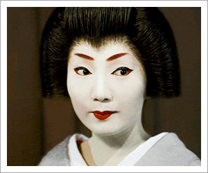 A Geisha on the back streets of Gion in Kyoto by Alfonso Calero featured in web ads for feature shoot