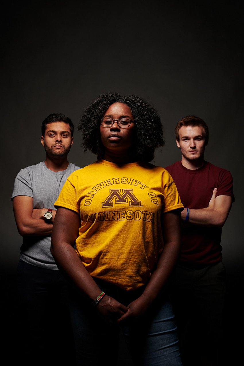 David Bowman's portrait of University of Minnesota students for anti-sexual harassment campaign