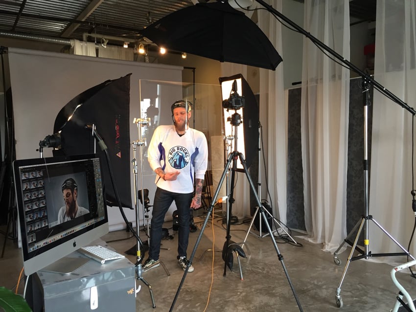 A BTS image of Erich Saide's shoot for British Colombia Lottery Corporation as featured in our weekly roundup.