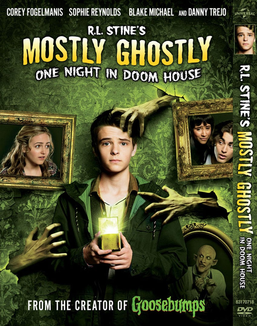 Jens Kristian Balle's photos featured on the cover for the DVD adaptation of R.L. Stine's story "Mostly Ghostly: One Night in Doom House." The cover features a few different portraits of actors that appear in the film.