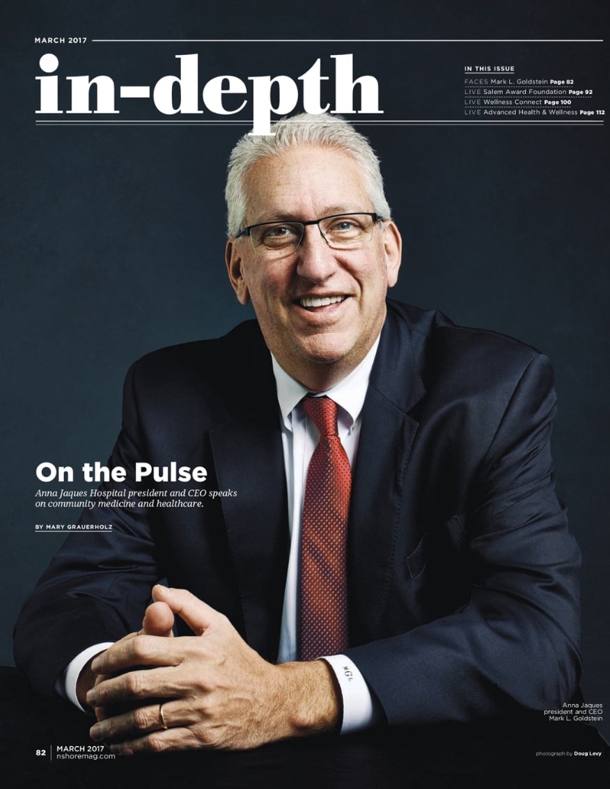 Cover from In-Depth Magazine with a portrait of Mark L. Goldstein. Photo by Doug Levy.