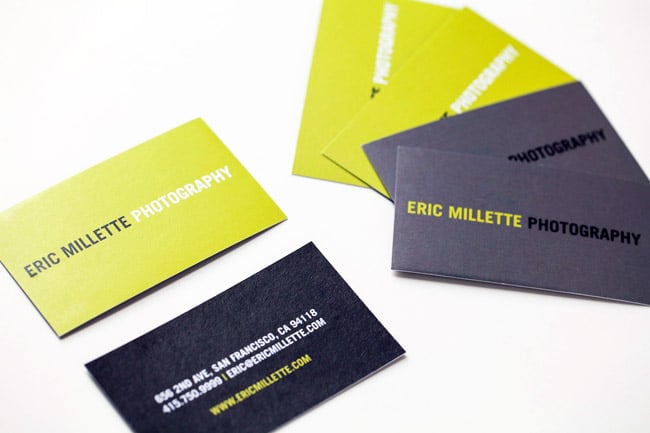 Eric's new business cards.