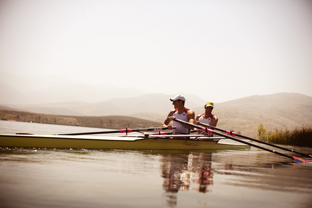 Olympians canoeing 
