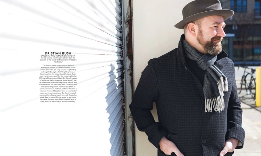 Tearsheet featuring a portrait of Kristian Bush for Modern Luxury Magazine, image by Patrick Heagney.