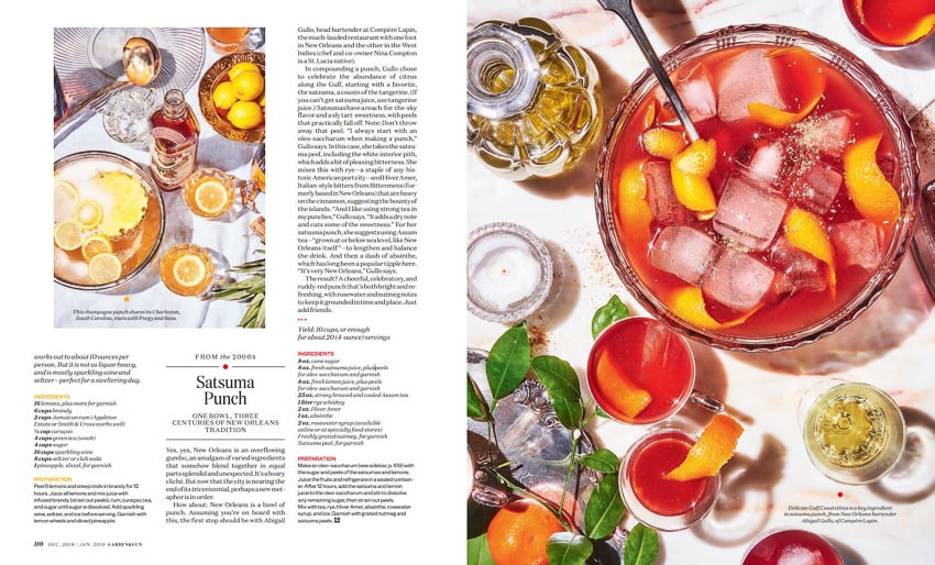 punches by food photographer Johnny Autry for Garden & Gun Magazine