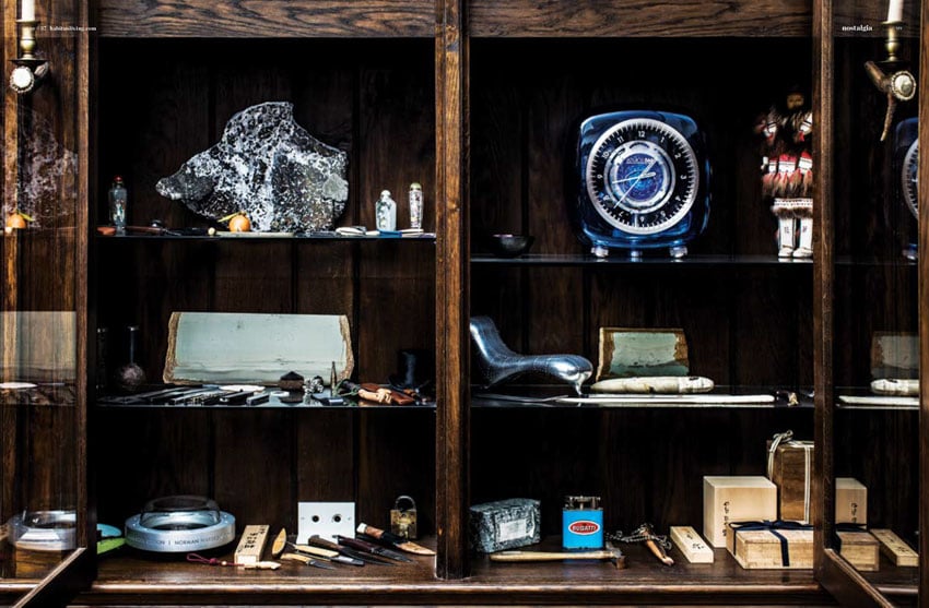 A cabinet of peculiar things shot by Richard Boll for Habitus.