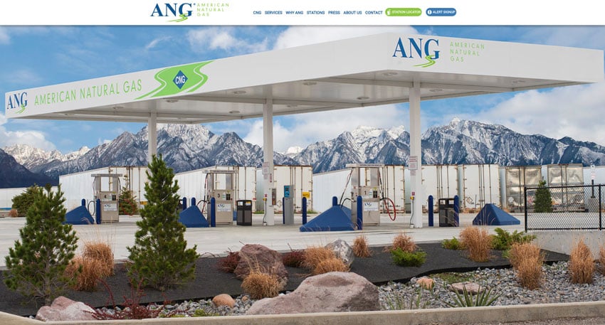 ANG gas station by Sean F. Boggs for  American Natural Gas.
