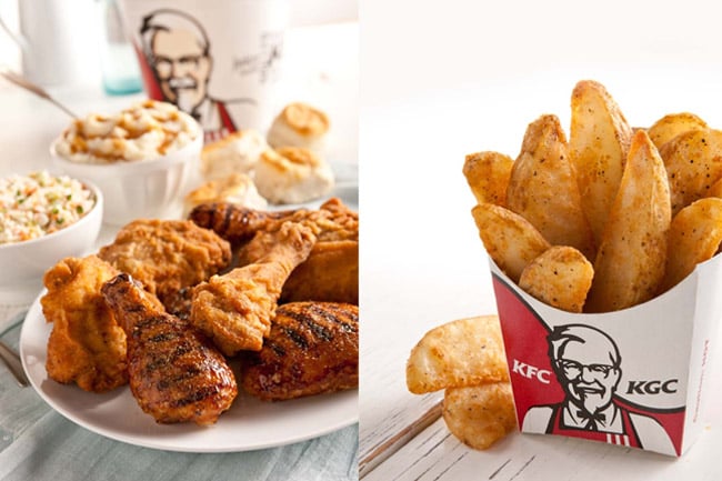 Examples of Teri Campbell's previous work for KFC.