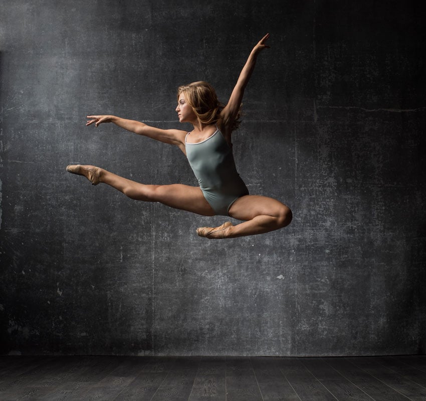 A ballet dancer, photo by Tyler Chartier.