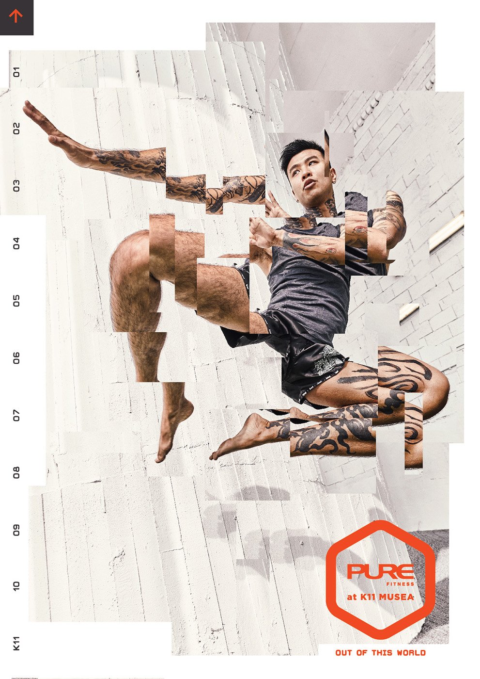 Tear sheet of Pure Fitness campaign shot by Gareth Brown