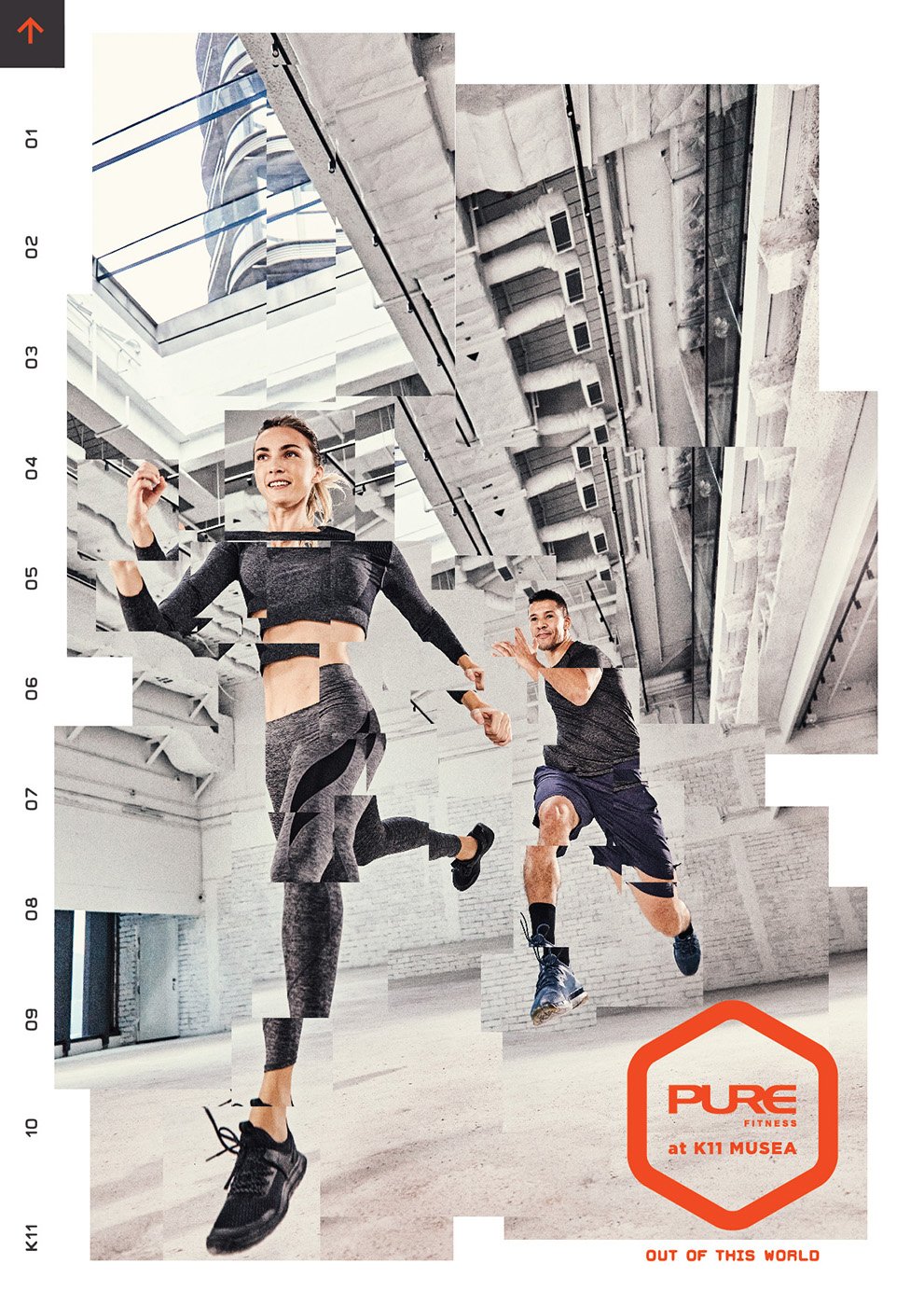 Tear sheet of Pure Fitness campaign shot by Gareth Brown