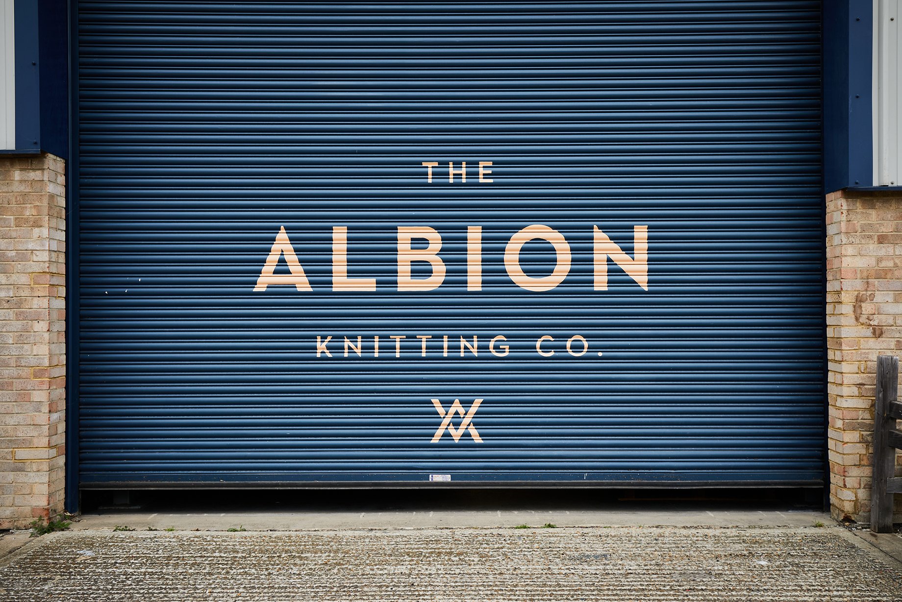 Warehouse door at Albion Knitting Co. shot by Jackson Ray Petty 