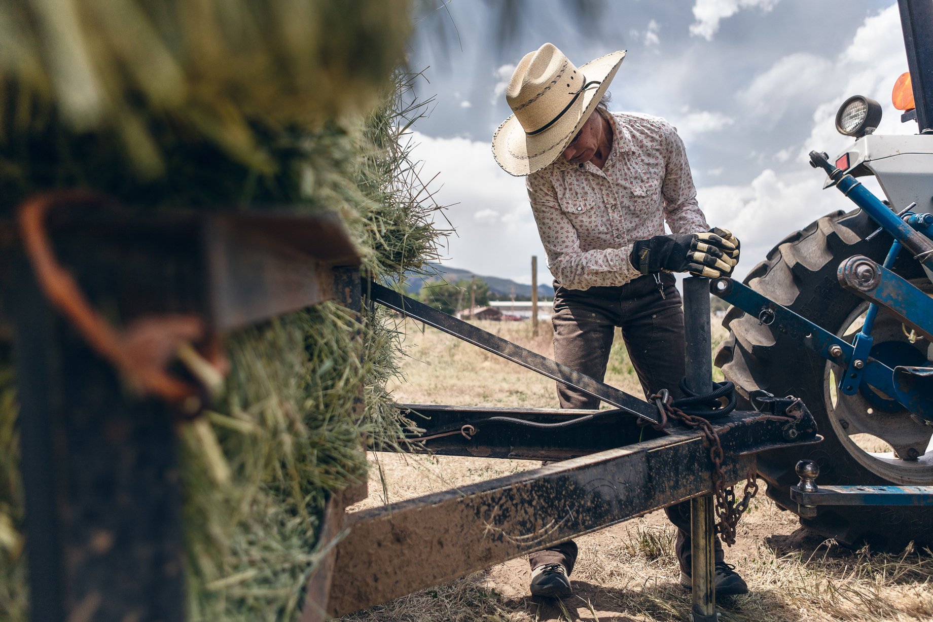 Worker at Howard Creek Farm shot by Doug Gritzmacher