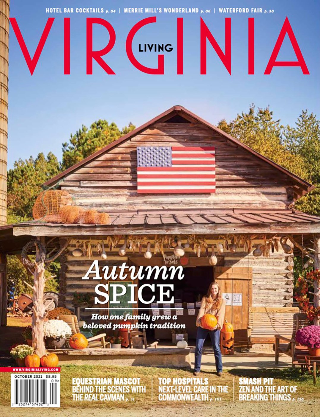 Virginia Living magazine cover featuring Parrish family farm shot by Tyler Darden.