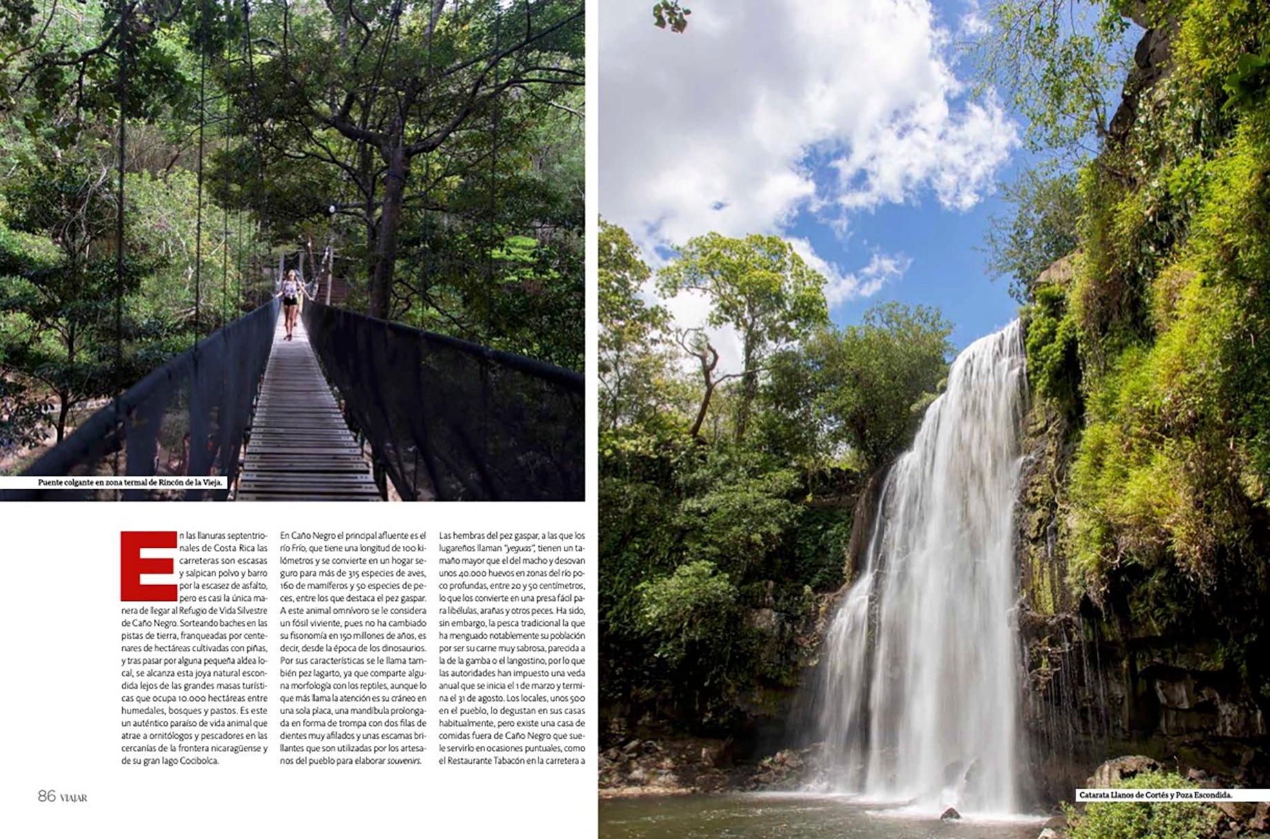 Cristina Candel's images of Costa Rica in Viajar Magazine.