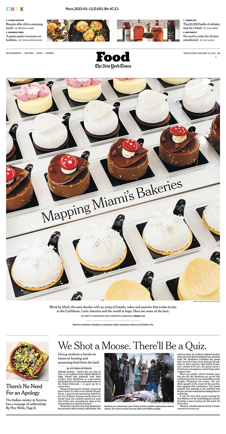 Tearsheet from The New York Times print edition featuring image by James Jackman