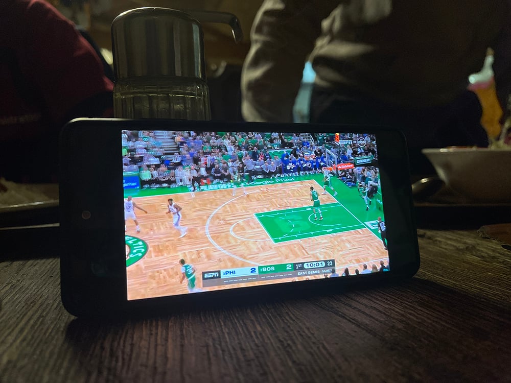 NBA stream on mobile phone