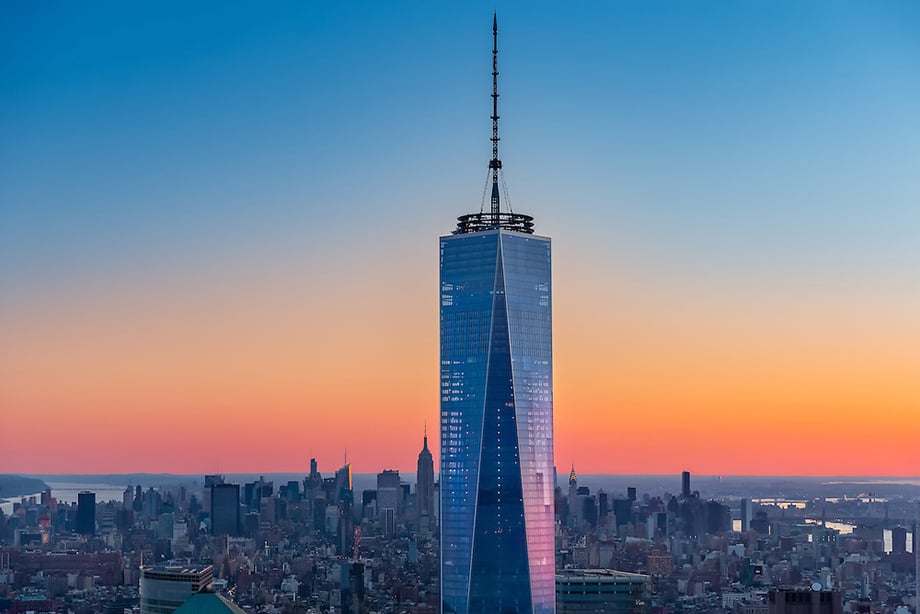Ariel skyscrapper shot by New York photographer Evan Joseph