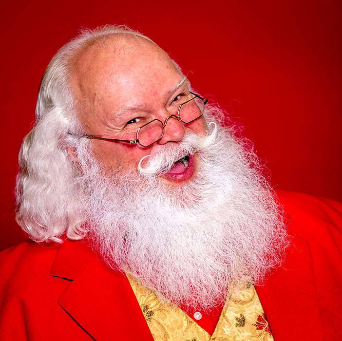 Michael Howe of Reed City Mich. poses for a portrait during the 84th annual Charles W. Howard Santa Claus 