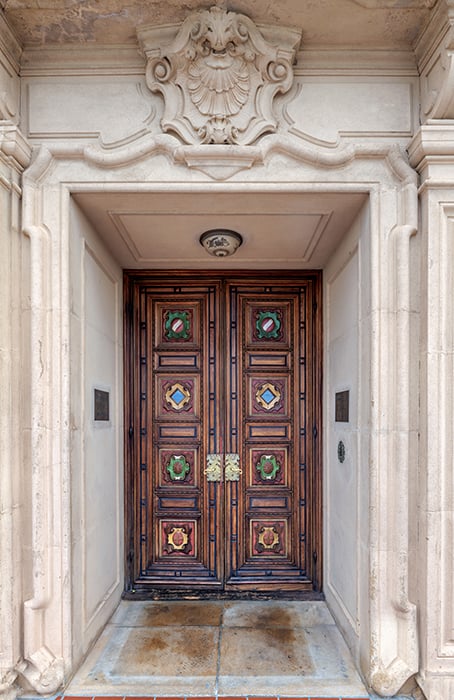 Wrigley Mansion door shot by Michael Duerinckx