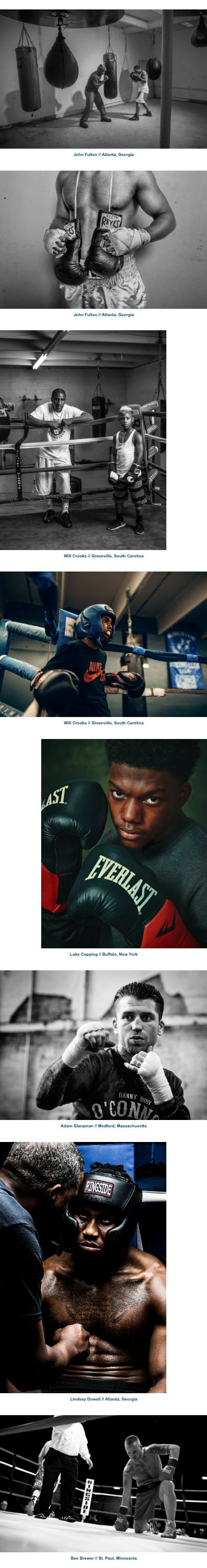 screenshot showing sports/fitness photography in Creative in Place: The Sweet Science