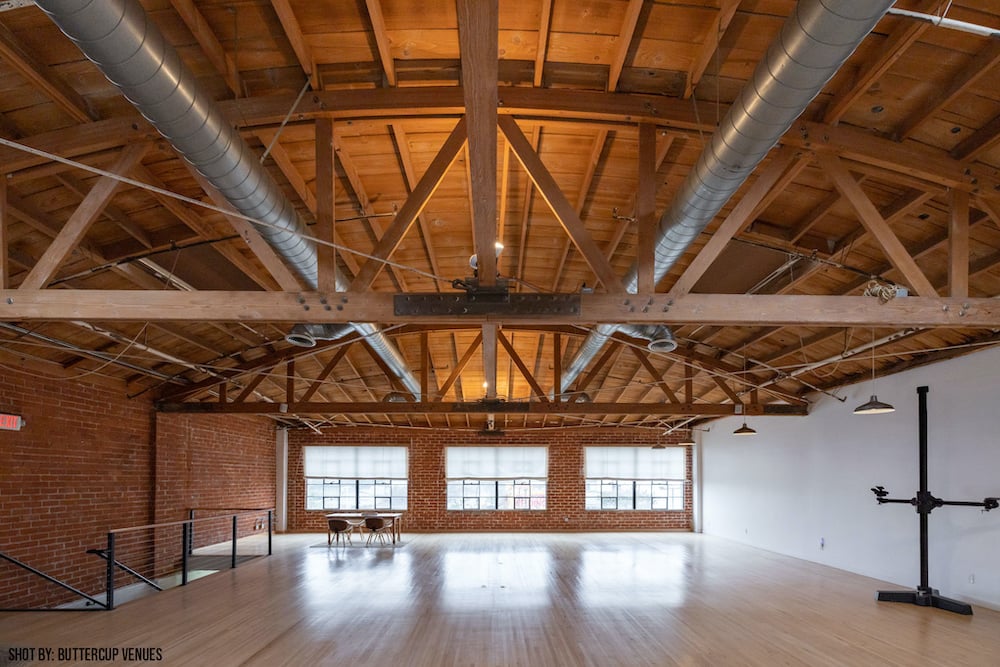 The interior of Historic Hudson Studios in Los Angeles shot by Buttercup Venues.