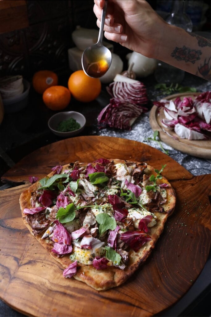 Photo of a pizza by Nashville Food photographer Emily Dorio.